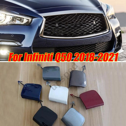 Front Bumper Tow Hook Eye Cover Cap for Infiniti Q50 (2018–2021)
