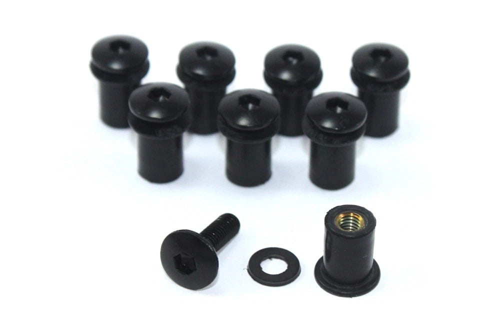 8X Aluminium Pare-Brise Boulons Triumph Sprint ST Daytona 675 (2007–2011)