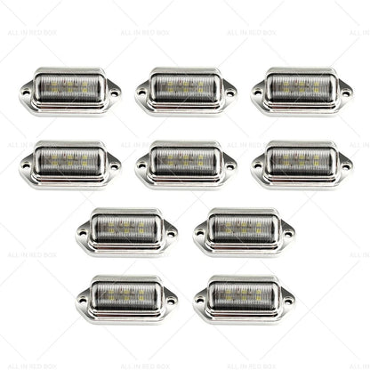 6 LED License Plate Light Lamps for Truck SUV Trailer Lorry