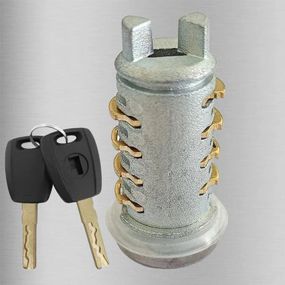 Door Lock Cylinder w/ 2 Keys for Fiat Doblo, Punto, Panda, 500