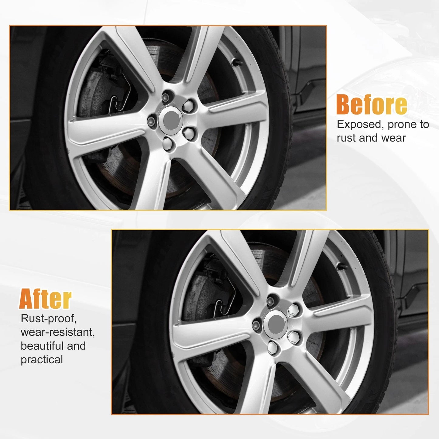 22mm Wheel Lug Nut Covers for Land Rover Range Rover Sport (2006-2013)