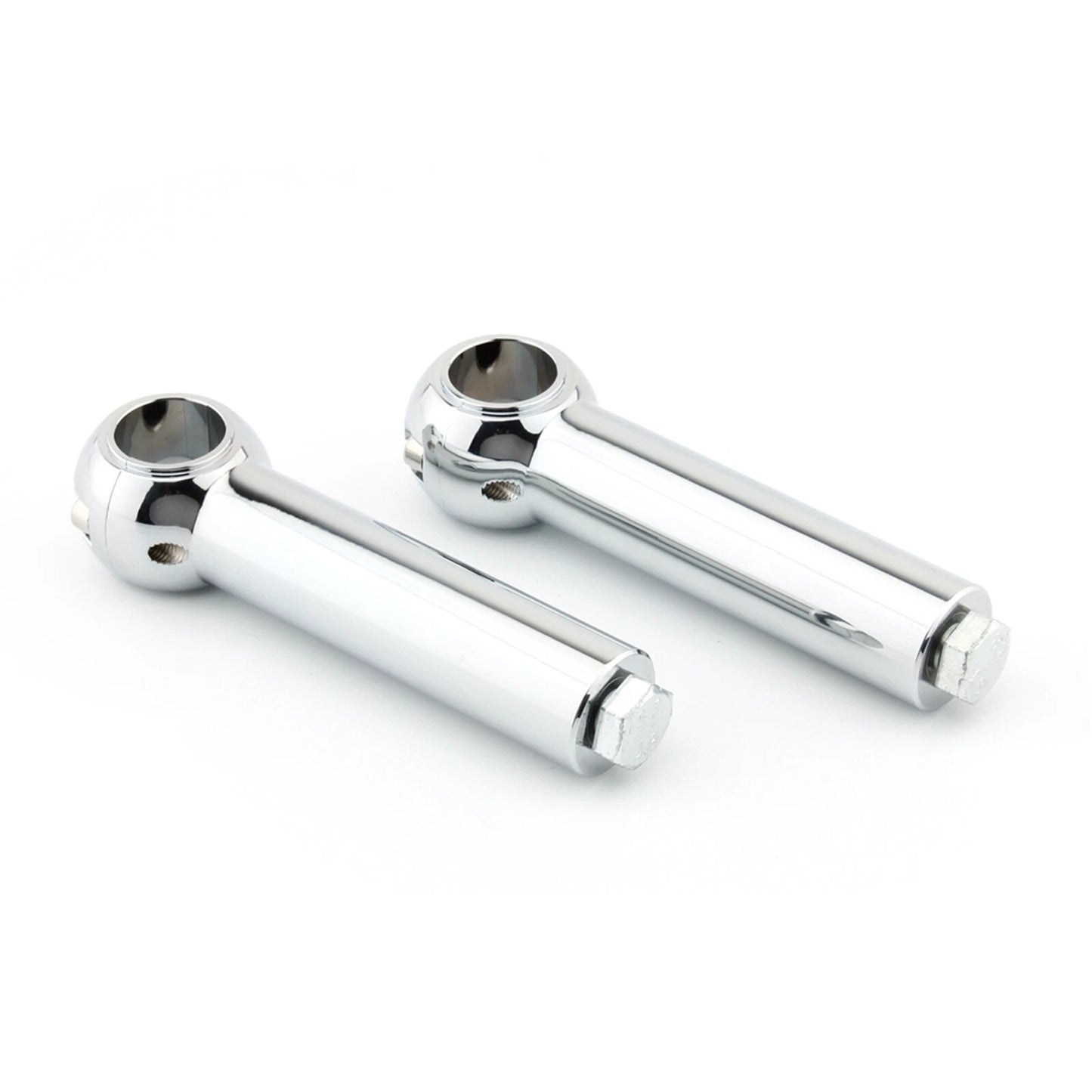 2 x 5" Chrome Handlebar Riser Clamp Kit for Motorcycles