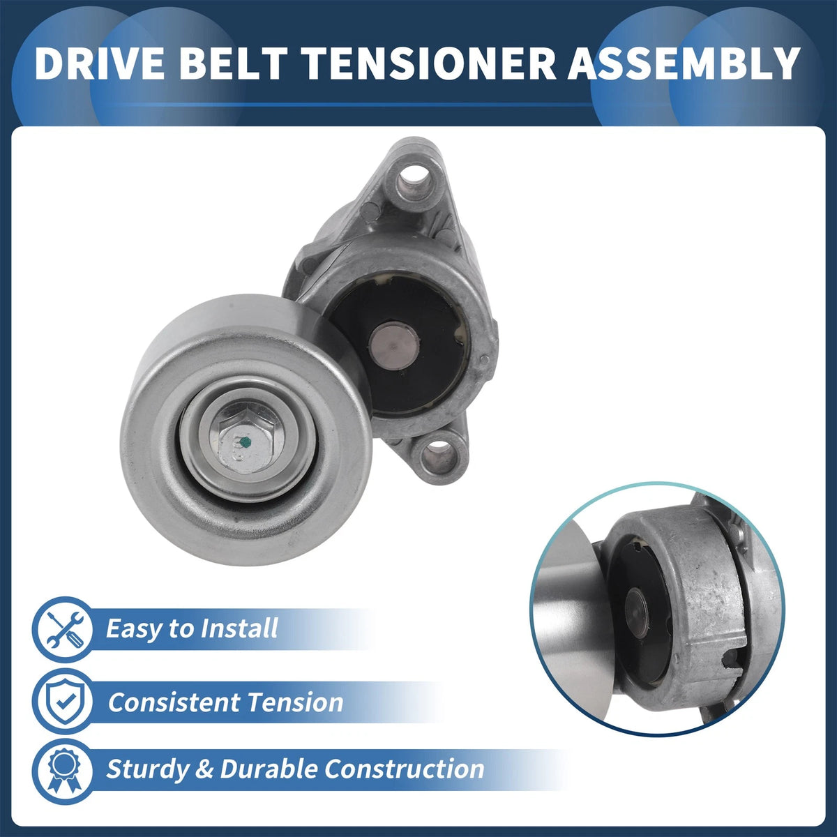 Belt Tensioner for Mazda 3 (2003-2009) - Metal 1 Pc