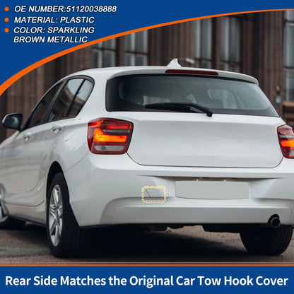 Rear Bumper Tow Hook Cover for BMW Sparkling Brown Metallic (No Year Specified)