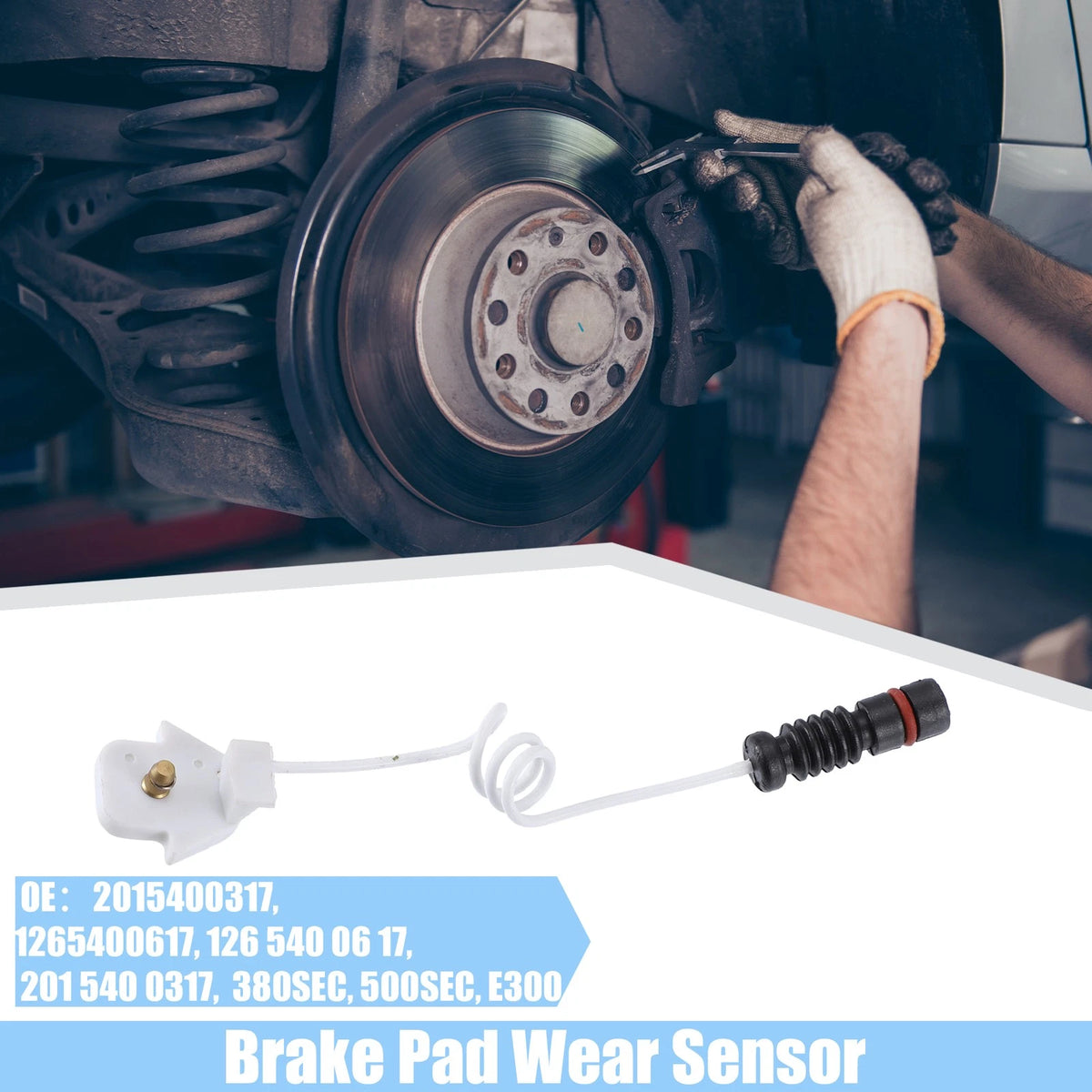 4pcs Brake Pad Wear Indicator Sensors for Mercedes-Benz E300 (2017-2023)