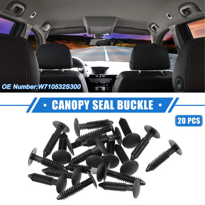 20 x Canopy Seal Buckle Clips for Ford Mustang (2005-2012) Black