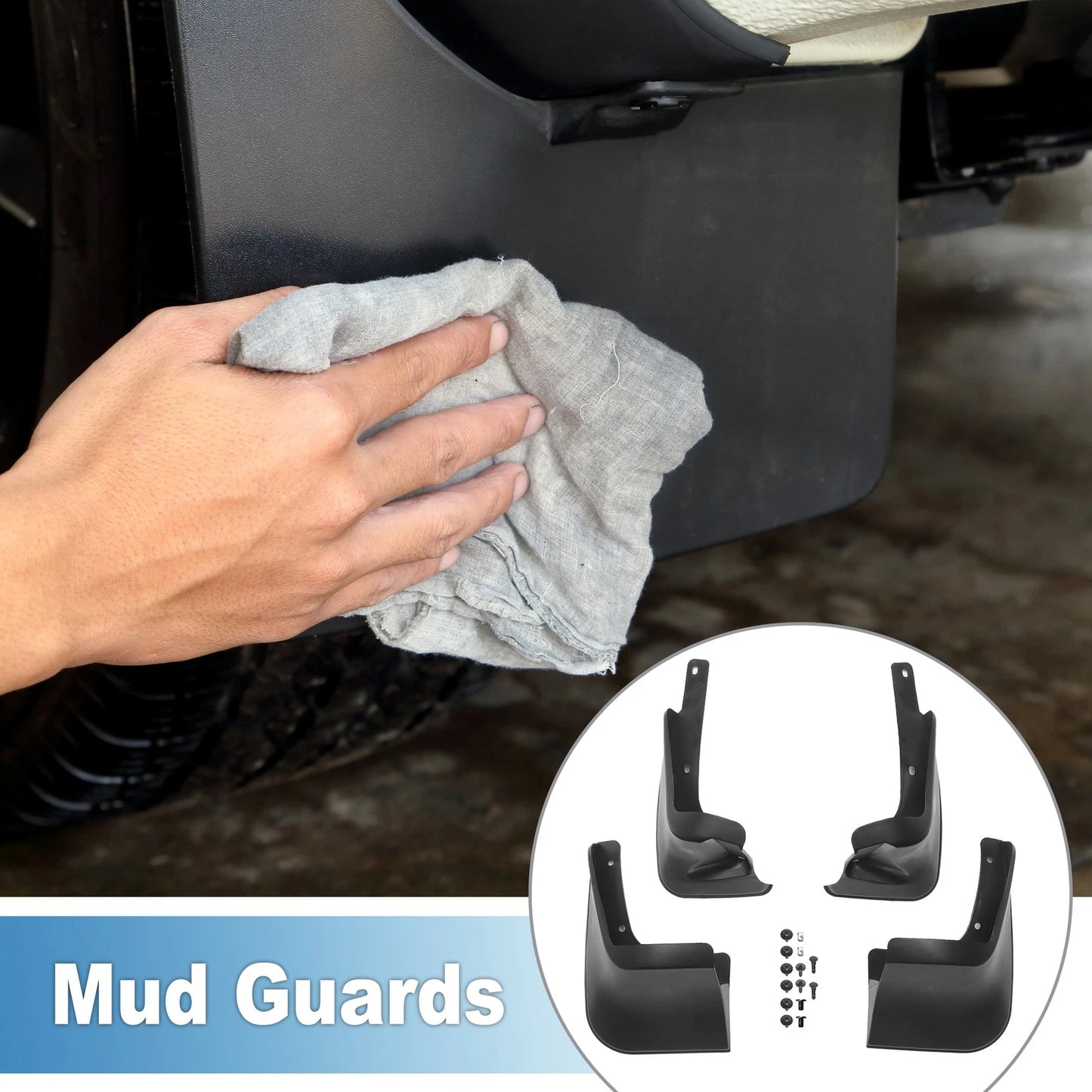 Mud Flap Splash Guard 2x for Toyota Corolla (2014–2017)