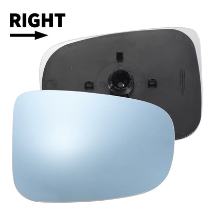 Right Side Blue Mirror Glass with Back Convex for Ford