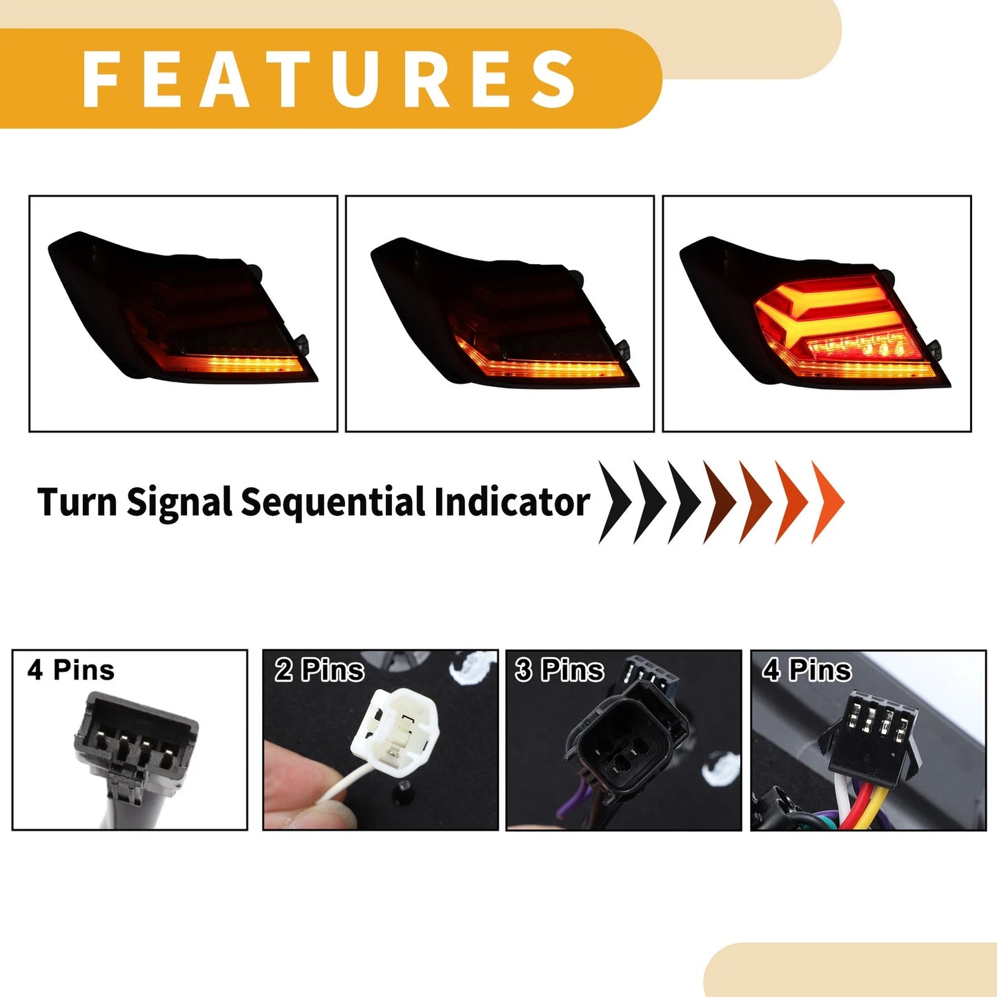 OLED Tail Lights Assembly  for Honda Accord (2018-2022)