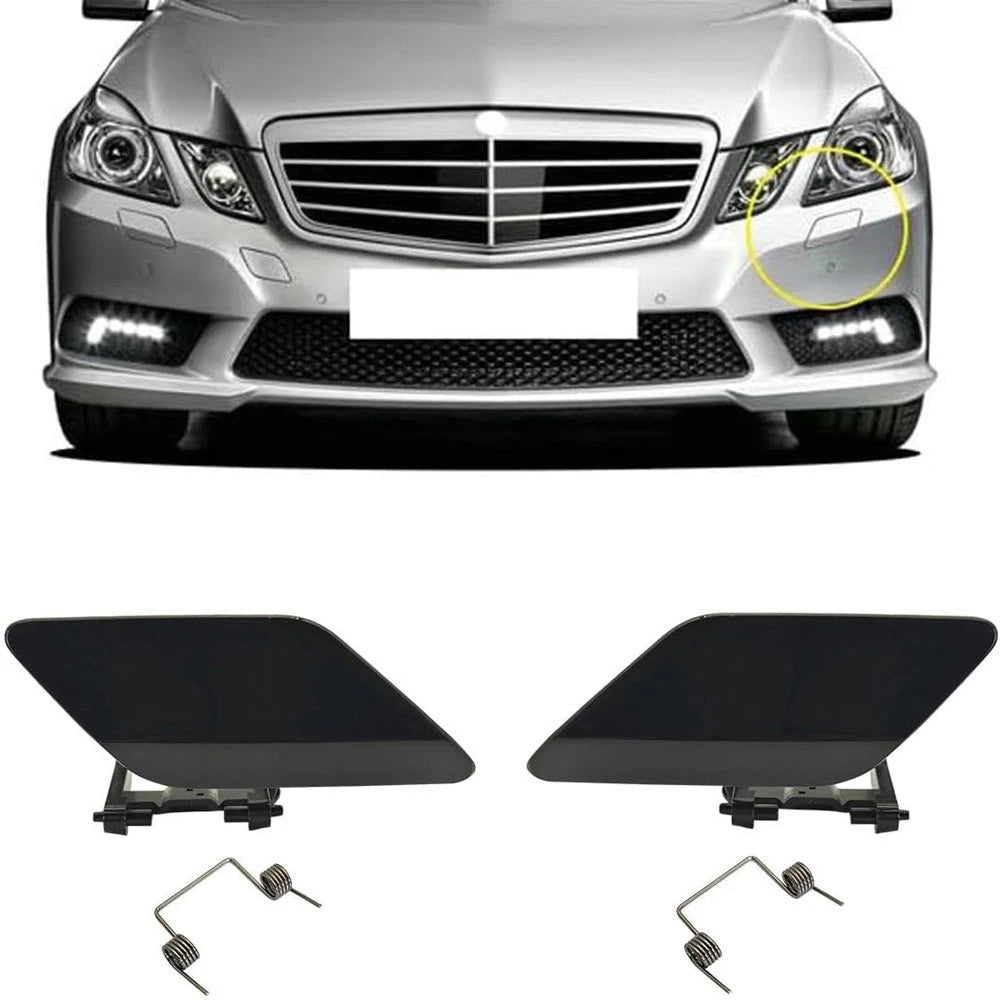Front Headlight Washer Covers for Mercedes E-Class W212 (2010-2016)