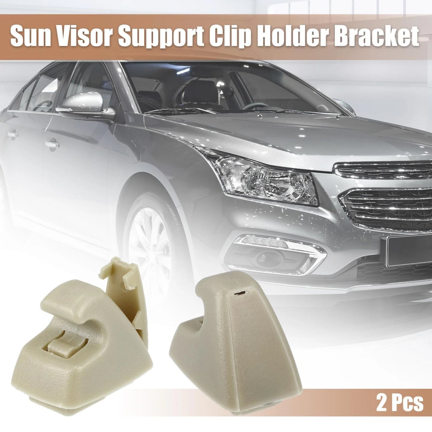 2 x Sun Visor Support Clip Retainer for Chevrolet Cruze Sonic
