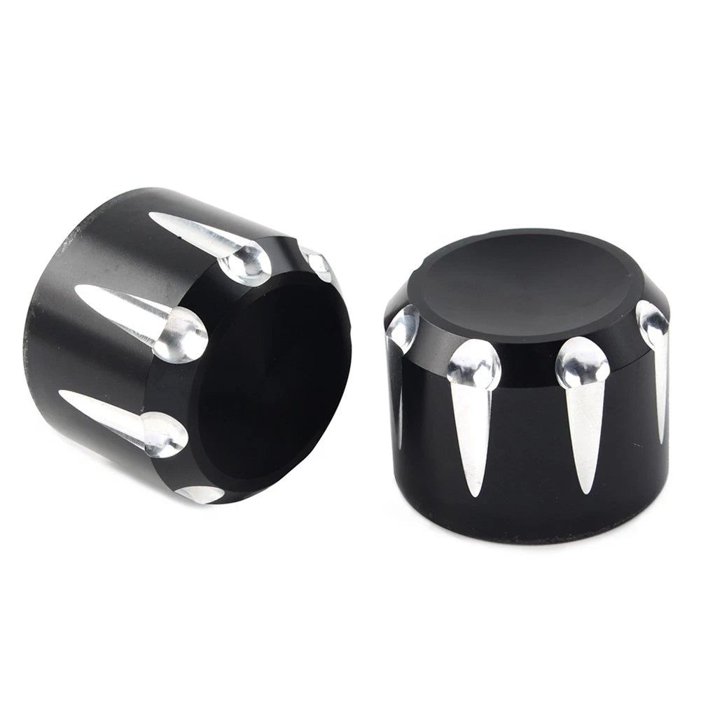 CNC Front Axle Cap Nut Covers for Harley Touring Road King Electra Glide (2009-2023)