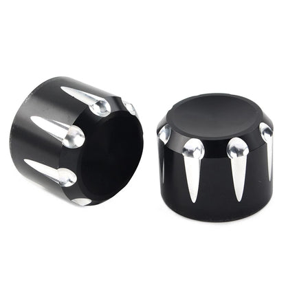 CNC Front Axle Cap Nut Covers for Harley Touring Road King Electra Glide (2009-2023)