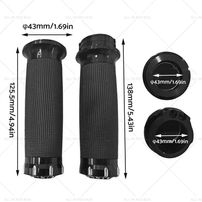 1" Motorcycle Handle Bar Hand Grips for Harley Dyna Sportster