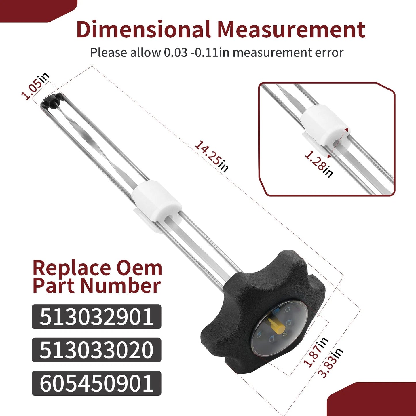 Gas Gauge Cap for Ski-Doo Formula
