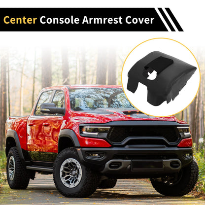 Console Lid Armrest Cover for GMC Sierra 1500 Microfiber Leather Black