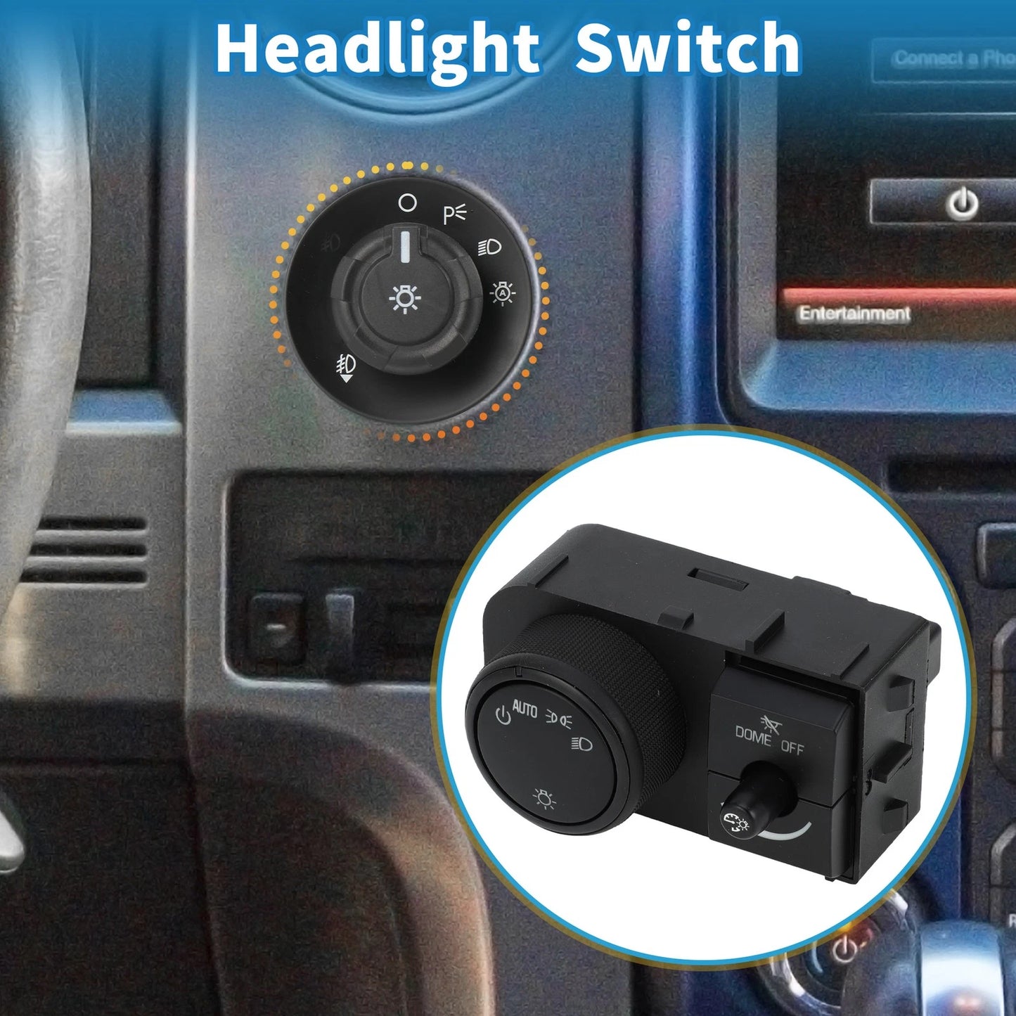 Headlight Lamp Fog Light Switch for Cadillac Escalade (2008-2014)