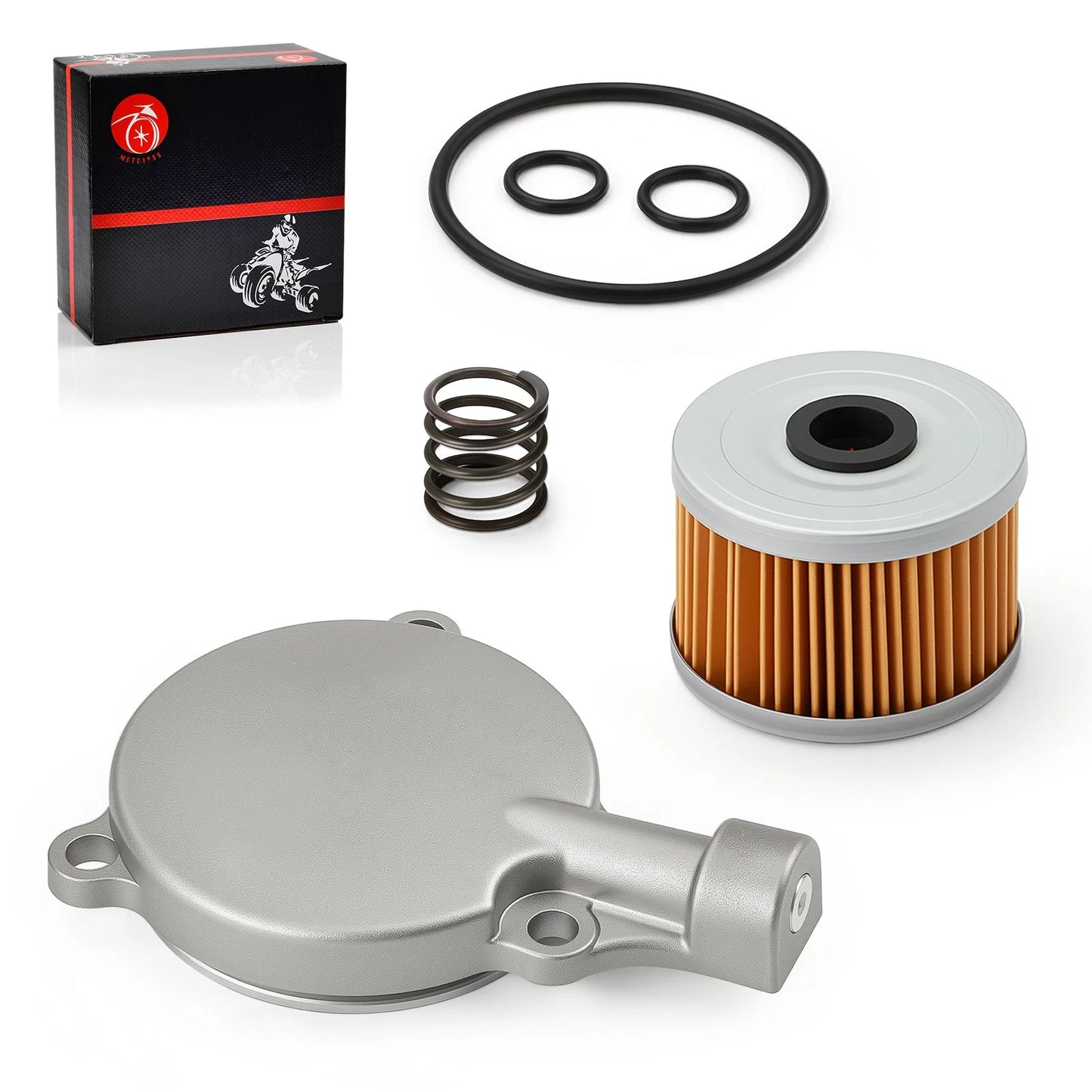 Oil Filter Cover with Spring O-Ring for Honda Rancher TRX350FM (2000–2006)