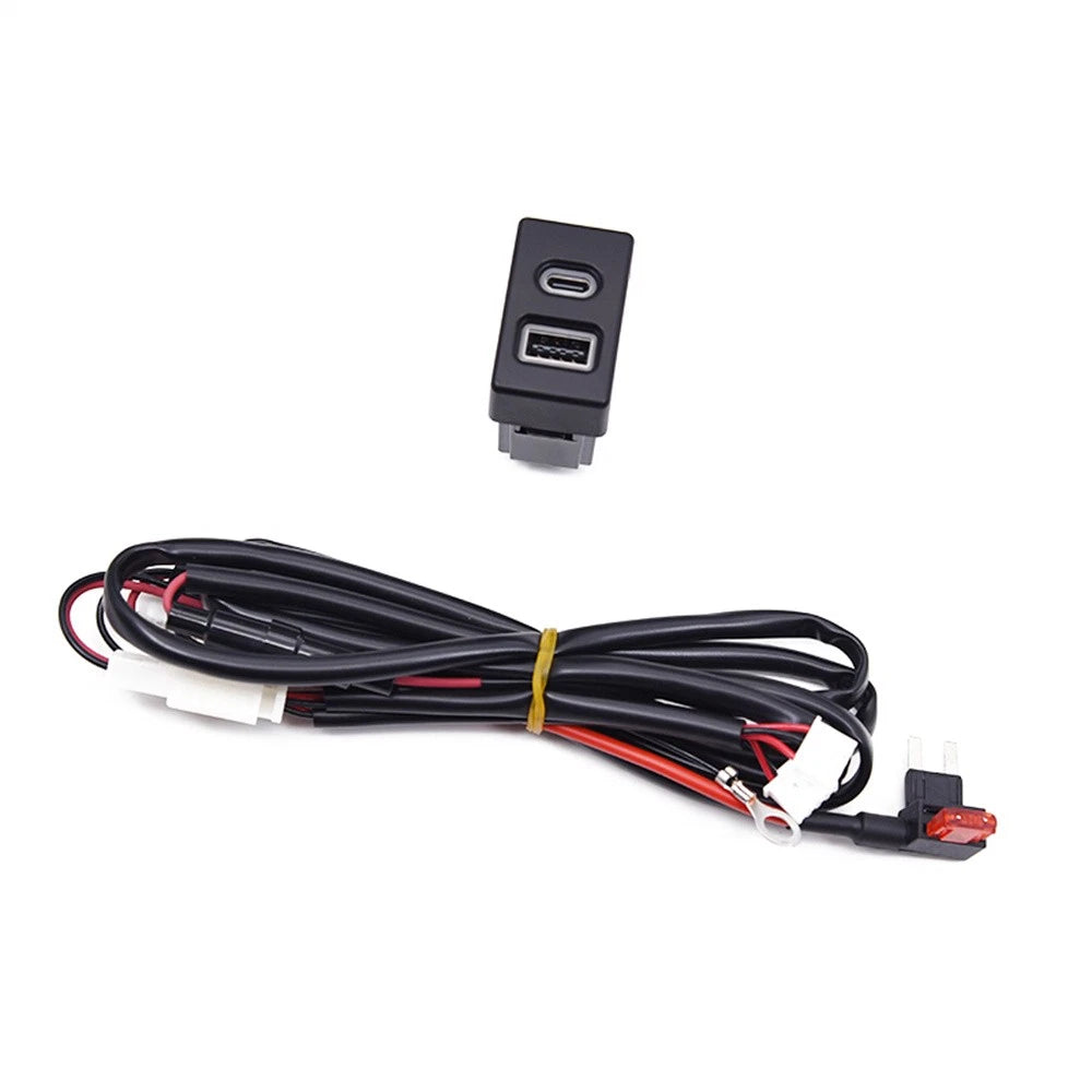 18W Type-C + QC3.0 Fast Car Charger for Mazda 2, 3, 5, 6, CX-7 (2003-2023)