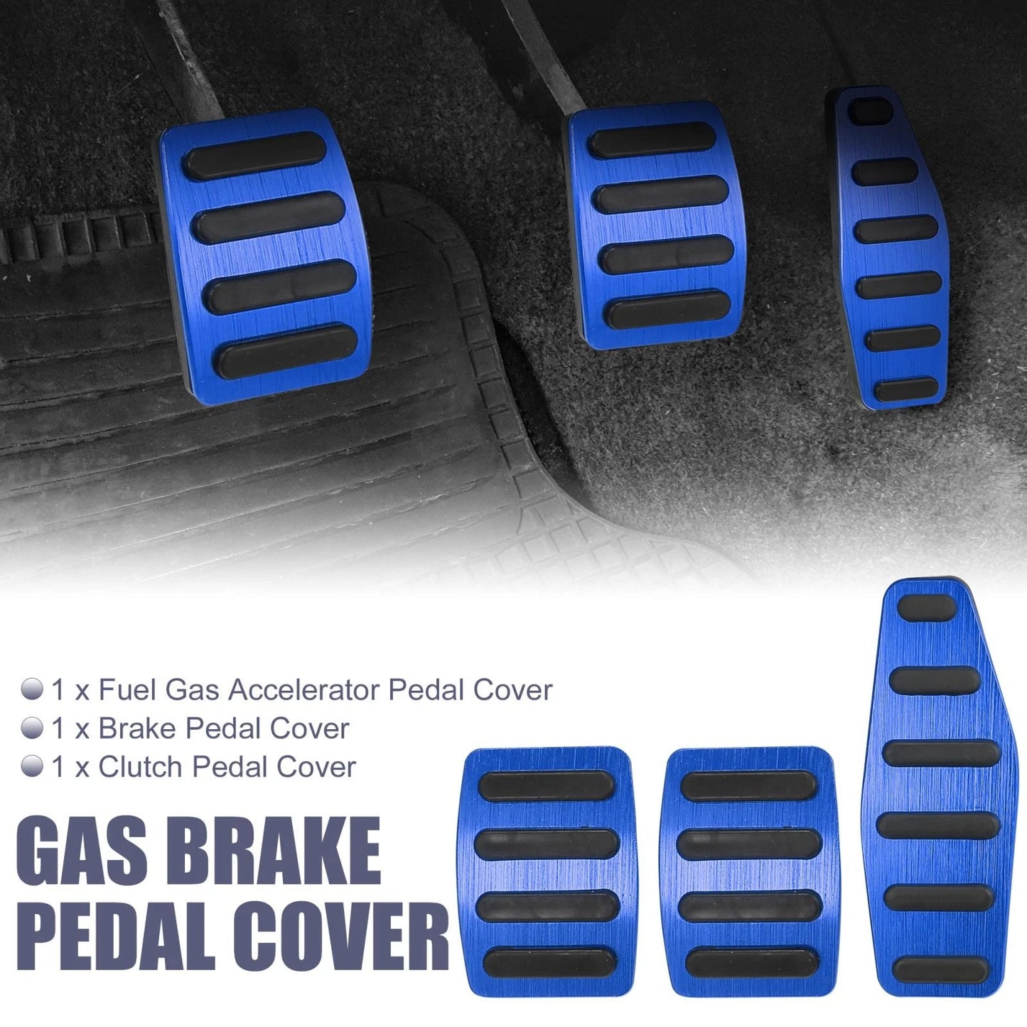 Clutch Brake Gas Accelerator Pedal Covers for Suzuki Jimny (2018-2023)