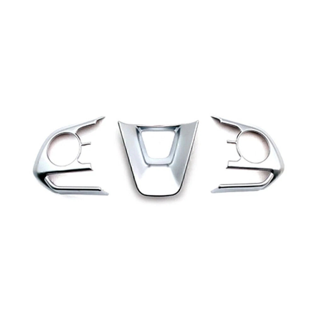 3 x Steering Wheel Trim Covers for Toyota Corolla (2019-2024) Matte Silver