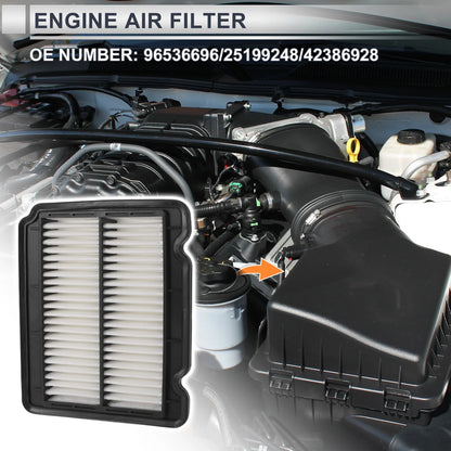 Car Engine Air Filter for Chevrolet Aveo 1.6L (2004-2011) - 1 x Filter