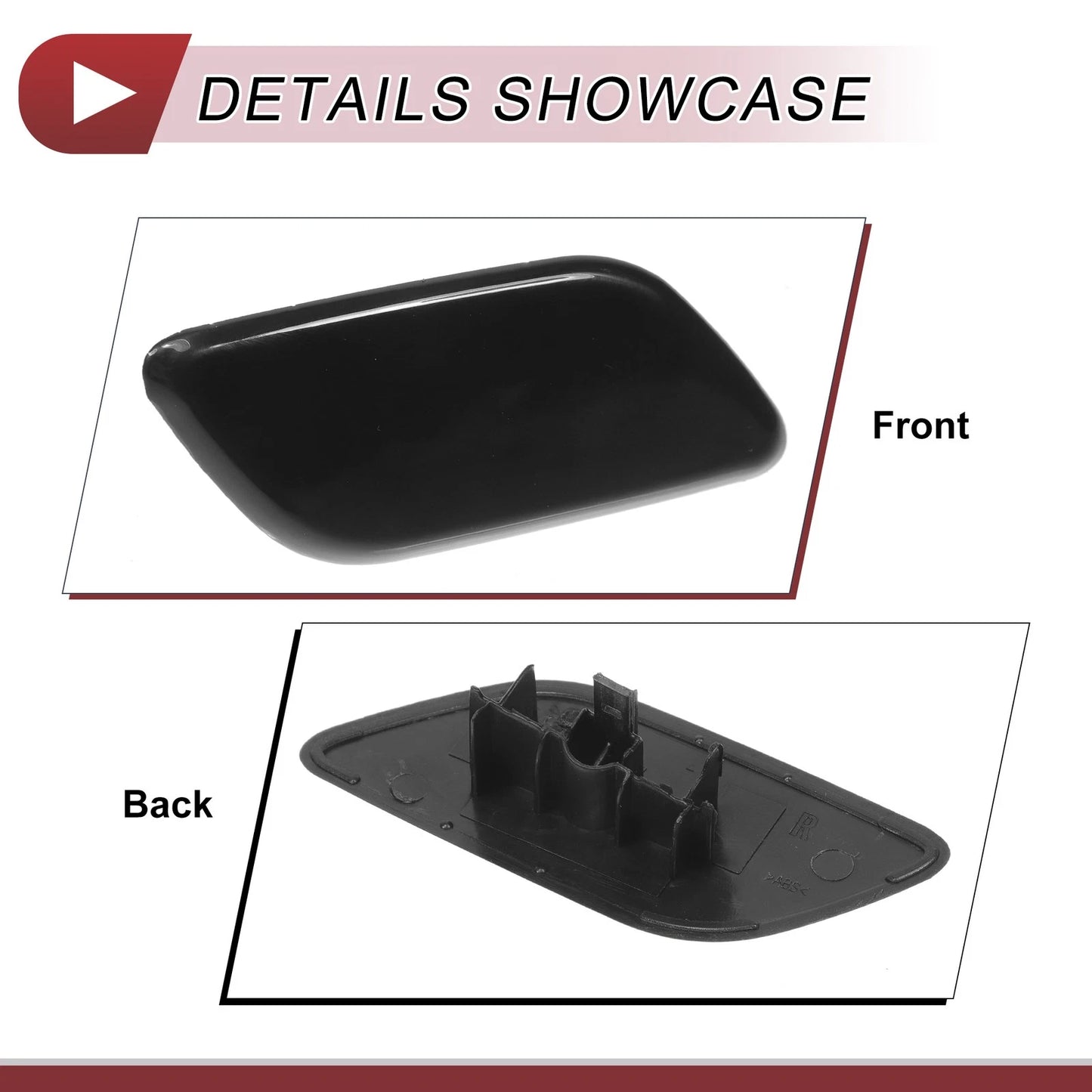 Washer Nozzle Cover for Subaru Outback 2010-2018 Black