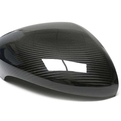 100% Carbon Fiber Mirror Cap Trim for Porsche Panamera 971 17-24 w/ Lane Assist