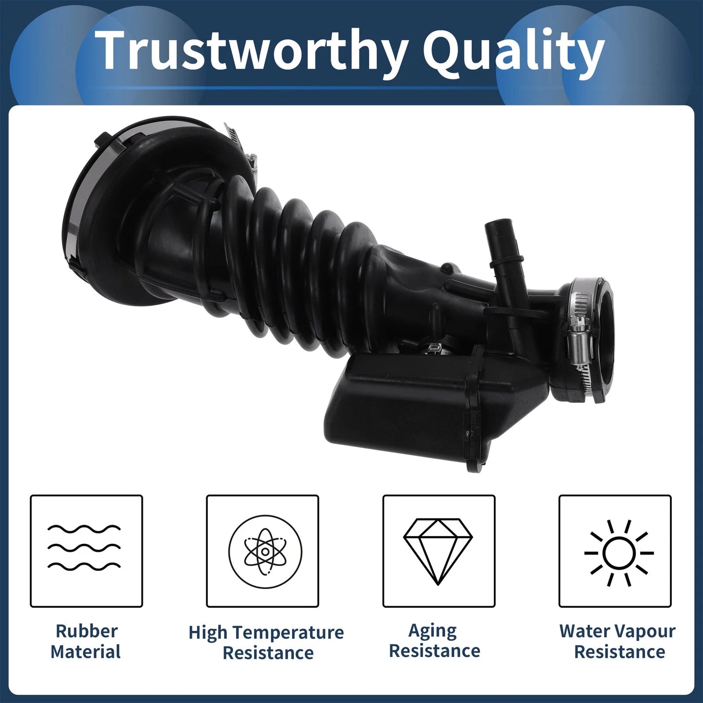 Engine Air Intake Hose for Chevrolet Malibu Rubber