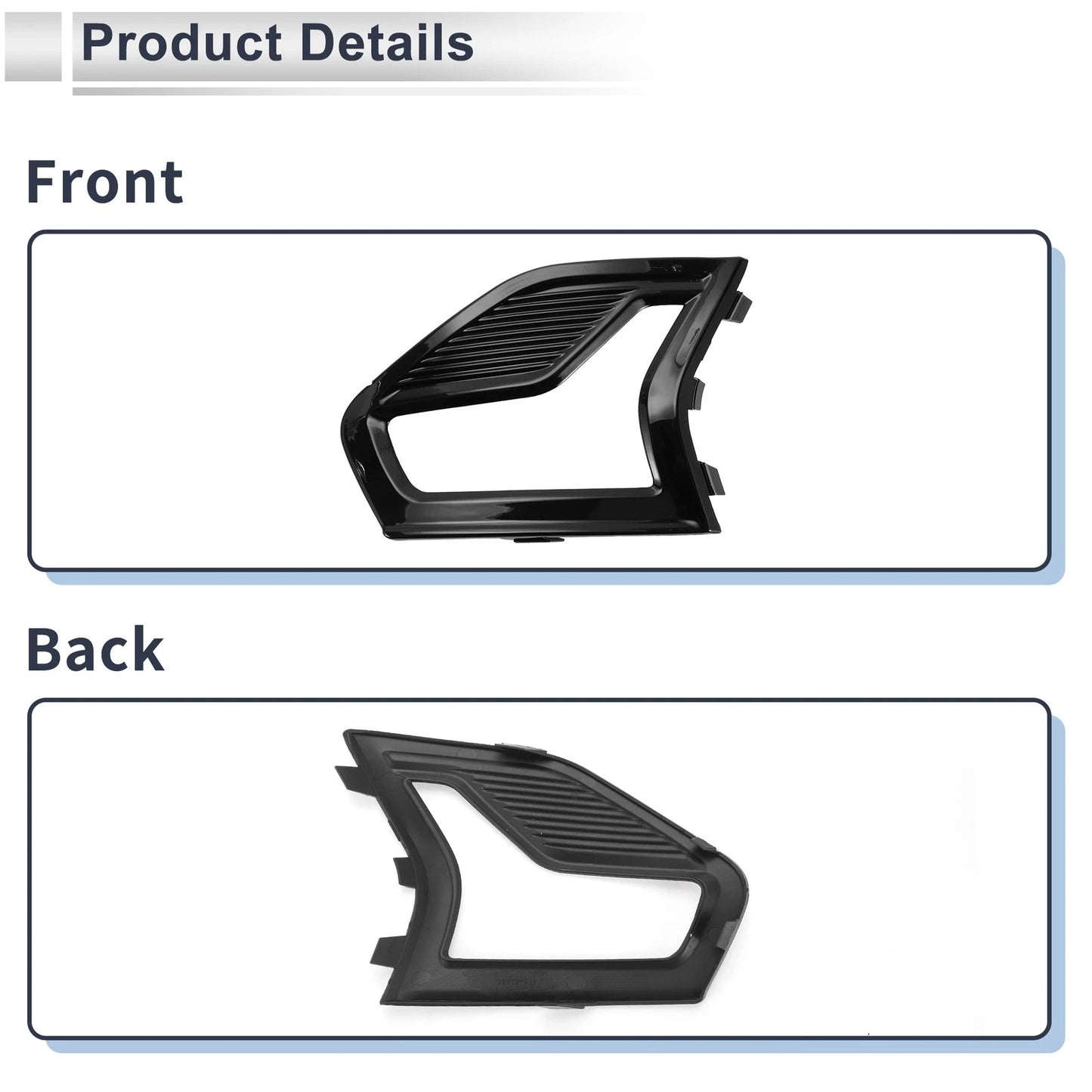 Front Left Fog Light Grill for Ford Fusion (2019)