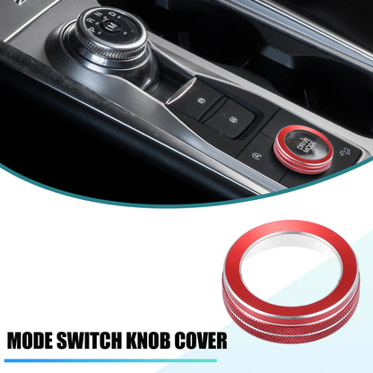 Car Mode Switch Knob Cover Trim for Ford Explorer (2020-2022) - Aluminum Red