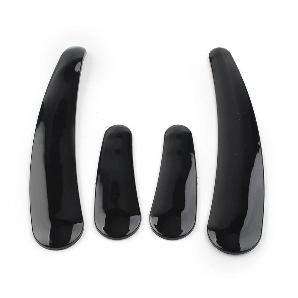 4 Pcs Curved Swingarm Frame Inserts for Harley Softail 2008-2023 Black