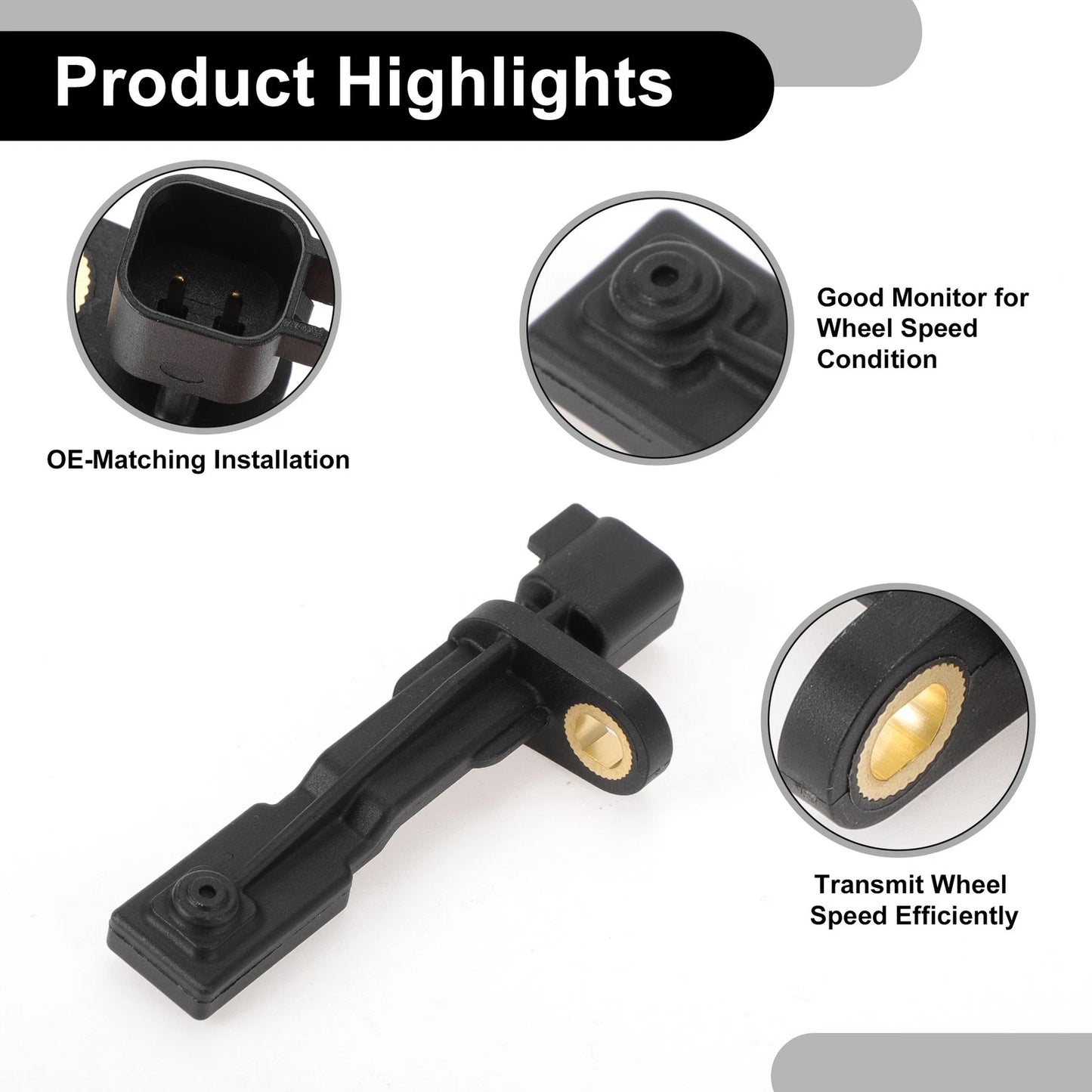 ABS Wheel Speed Sensor Kit for Jeep (1 Pc Rear Left/Right) (2007-2018)