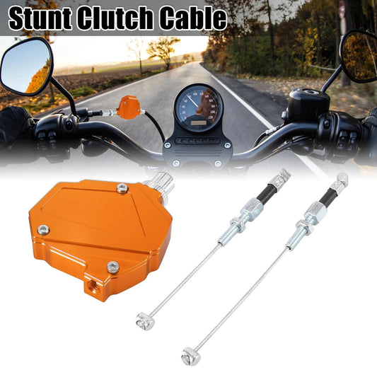 Orange Stunt Clutch Easy Pull Cable Line Clutch Economizer System for Motorcycles