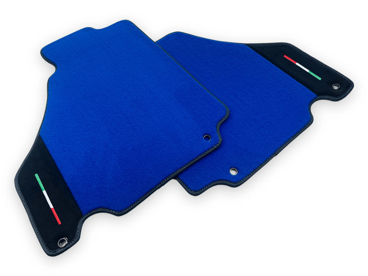 Alcantara Leather Blue Floor Mats Set for Ferrari 360 Modena (2000-2005)