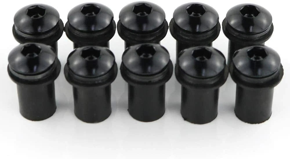 10 x M5 Motorcycle Windscreen Fairing Screen Bolts