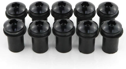10 x M5 Motorcycle Windscreen Fairing Screen Bolts