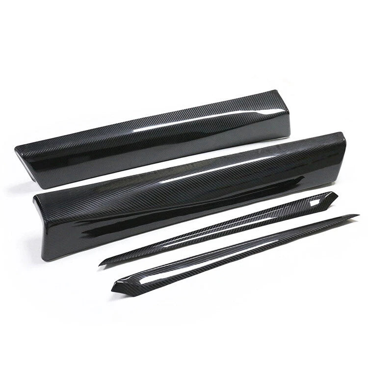 Real Carbon Fiber Interior Door Panel Trim Cover For Tesla Model 3 2021-2023