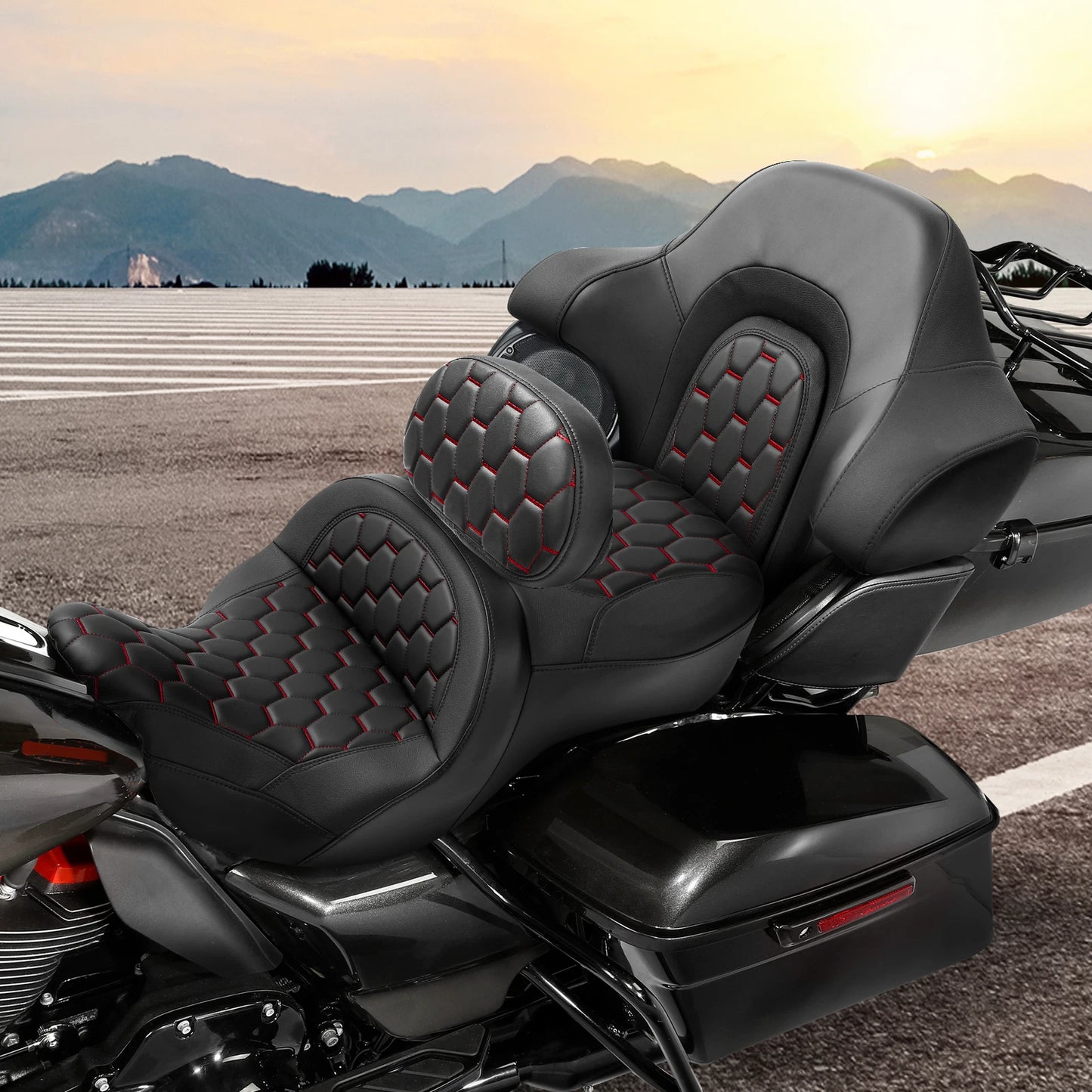 Driver Passenger Seat Backrest for Harley Electra Road Glide (2014-2023)