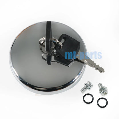 Fuel Gas Tank Cap Cover Keys for Kawasaki W800 Cafe (2019-2023)