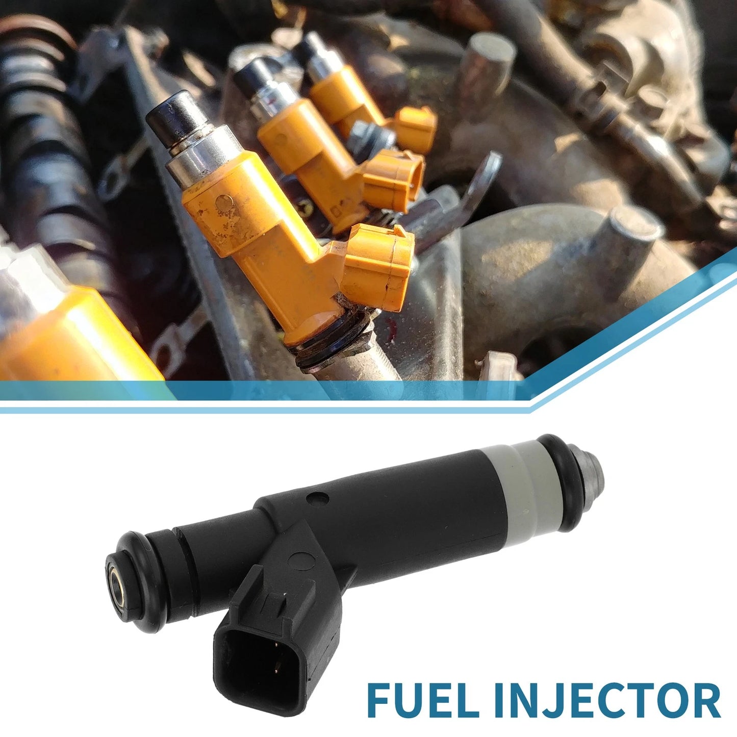 Fuel Injector 4.2L for Ford F-150 (2005-2008) - Black 1 x Injector