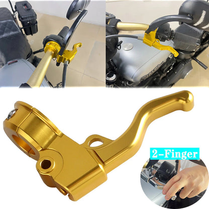 2 Finger Gold Clutch Lever for Harley Dyna Wide Glide FXDWG (2006-2017)