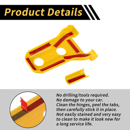 Hood Hinge Covers  for Jeep Wrangler JL JLU (2018-2024) Plastic Yellow