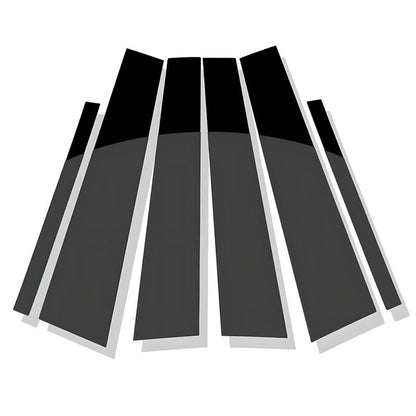6 x Black Window Pillar Post Molding Trim for Honda Accord (2013-2017)
