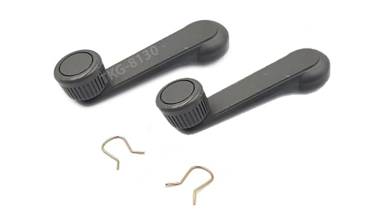 2 x Window Crank Handle Gray for Mazda MX-5 Miata, RX7, 626, B2000 (1989-2005)