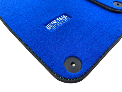 Premium Blue Carpet Floor Mats for Porsche 718 Boxster (2017-2022)