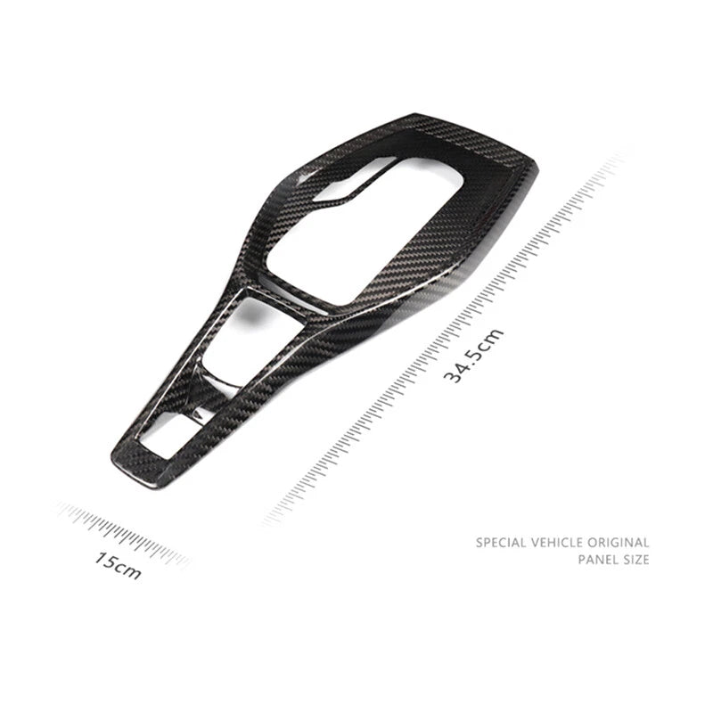 Real Carbon Fiber Center Console Gear Shift Knob Trim fit For Camaro 2016-2019