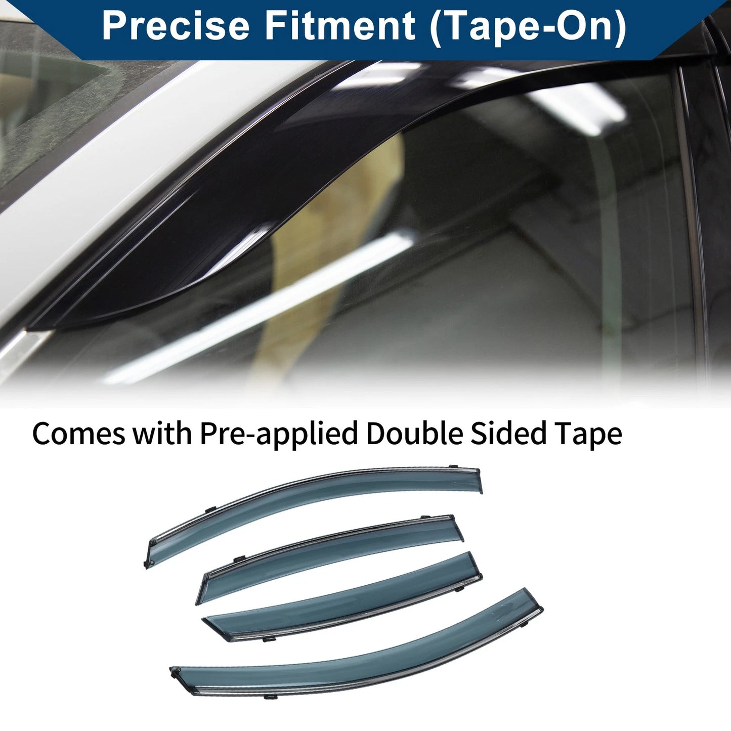Window Deflectors for Nissan Sentra Side Vent Visors (2013-2019)