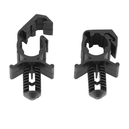 10 x 22.8mm Black Plastic Wiring Harness Retainer Clips for Ford