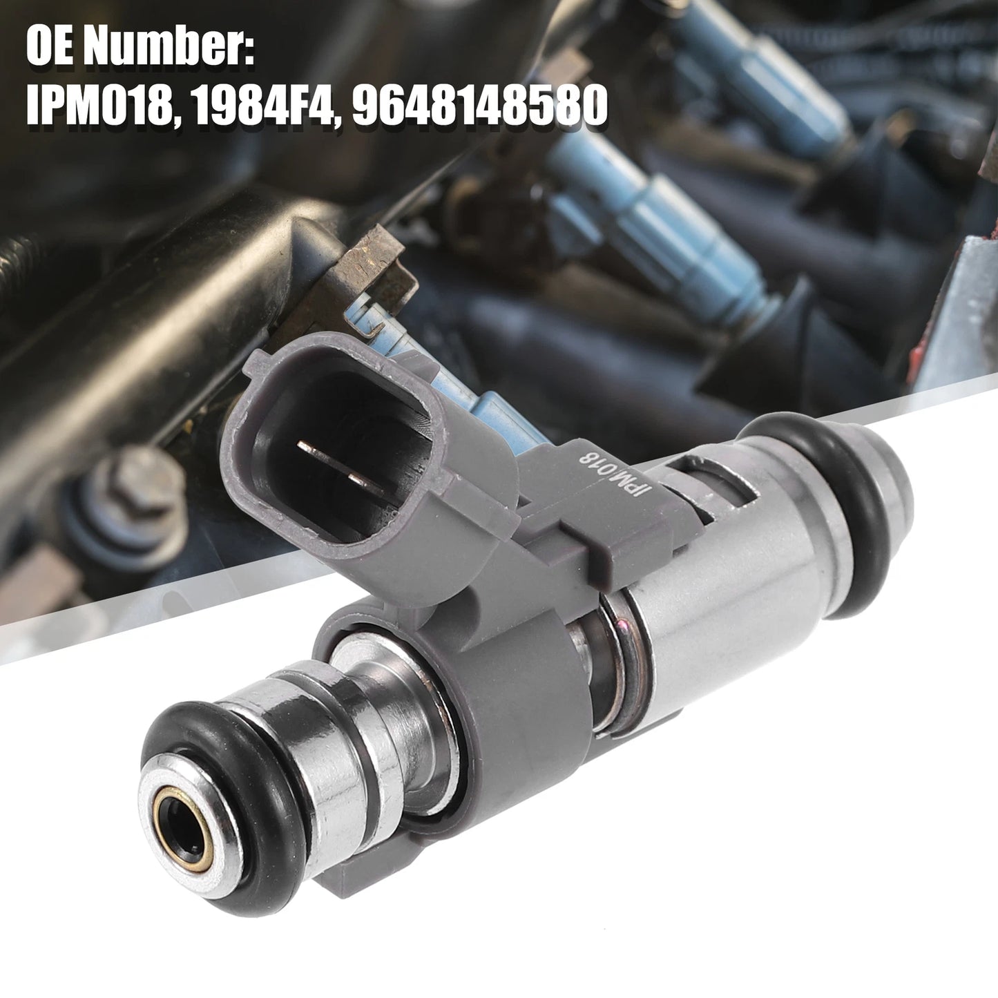 4 Pcs Fuel Injector for Peugeot 206 207 307 1007 1.4L (2000-2013)